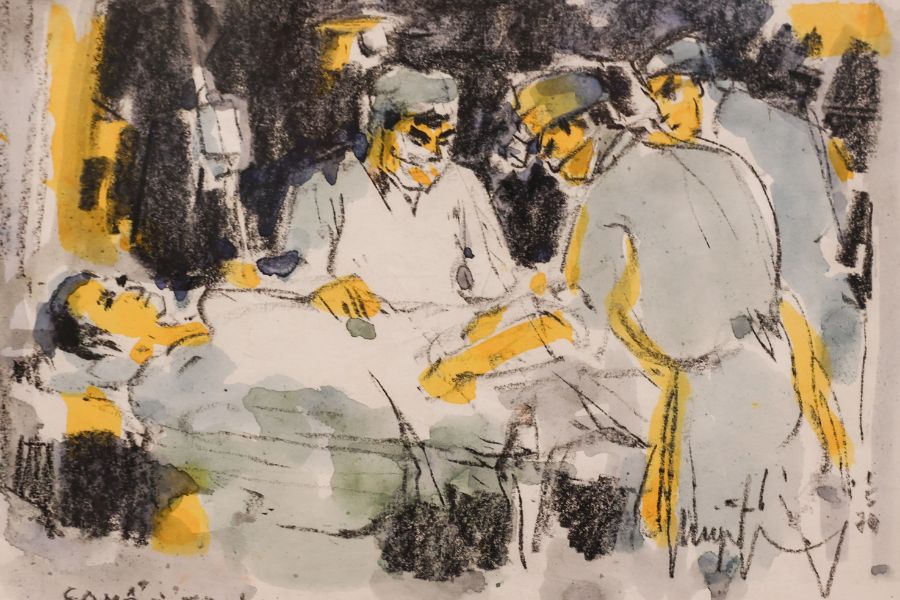 Ca mổ tại trại David Tân Sơn Nhất - Tranh màu nước