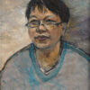 Classmate's Portrait - Oil painting by artist Bui Le Dung