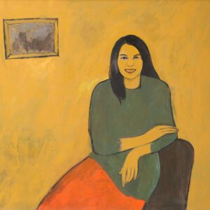 Cô Hoa - Tranh Acrylic của hoãi Bùi Lê Dũng