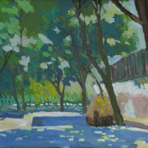 Corner of Yen Hoa Street - Acrylic paintings by artist Bui Le Dung