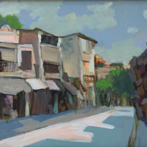 Hanoi's Street - oil paintings of artist bui le dung
