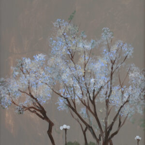 Flowers on Thanh Nien Street - acrylic paintings of artist bui le dung