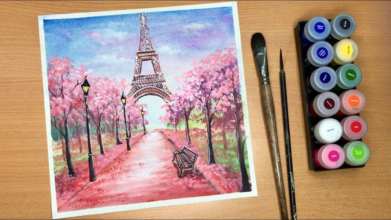 Hướng Dẫn Vẽ Tranh Màu Nước đơn giản nhất cho người mới