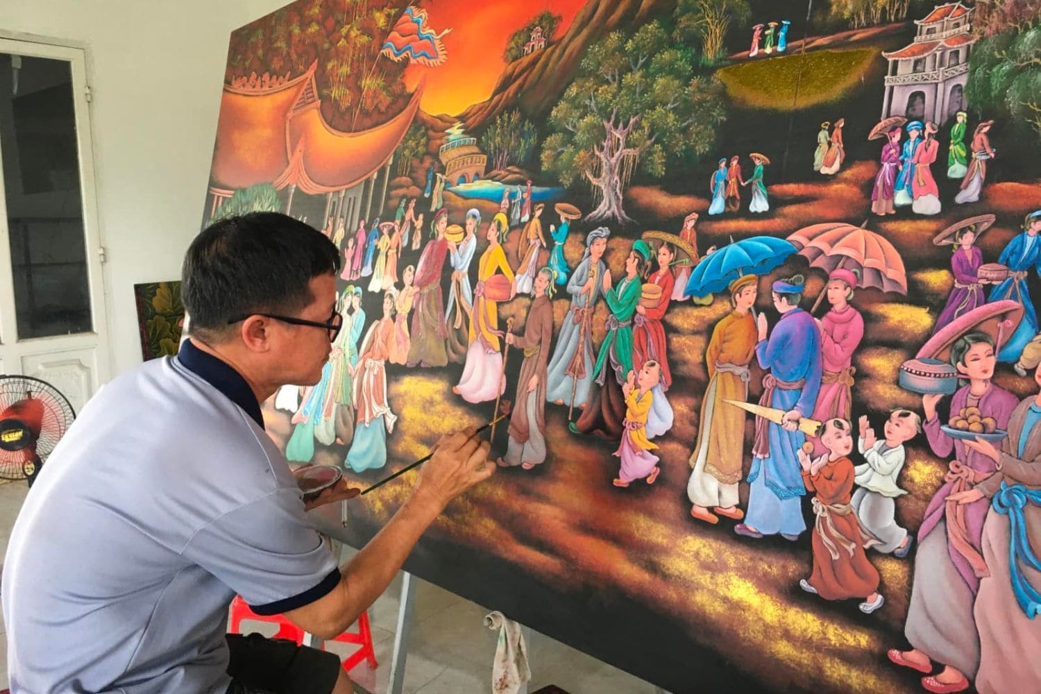 Làng Nghề Tranh Sơn Mài việt nam