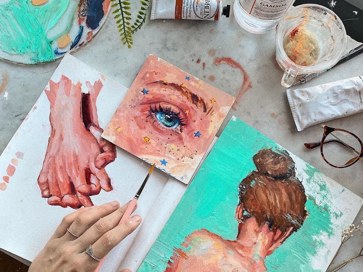 Màu Acrylic Khác Gì Màu Nước trong hội họa