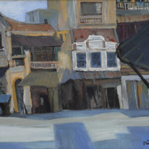 Hanoi's Autumn - Oil Painting by artist Bui Le Dung