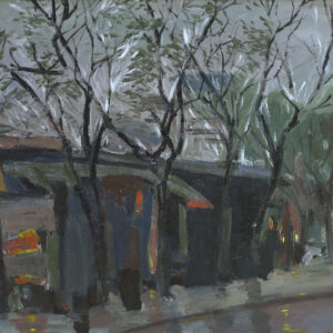 Phố Mùa Đông - Tranh Acrylic của họa sĩ Bùi Lê Dũng