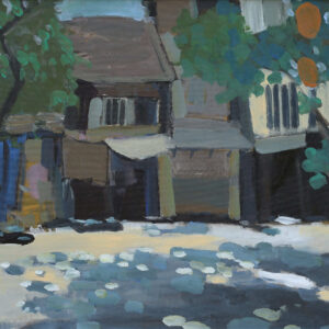 Phố Nắng - Tranh Acrylic của họa sĩ Bùi Lê Dũng