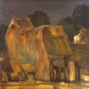 Phố Xưa - Tranh Sơn Dầu của họa sĩ Bùi Lê Dũng