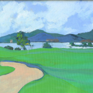 Golf Course - Acrylic painting by artist Bui Le Dung