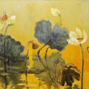 Faded Lotus - Acrylic painting by artist Tuan Dat