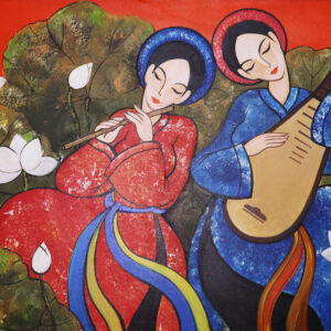 Song Tấu - Tranh Acrylic của họa sĩ Ngô Trung Kiên