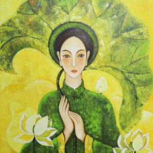 Thánh Thiện - Tranh Acrylic của họa sĩ Ngô Trung Kiên