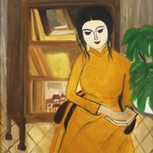 Thiếu Nữ - Tranh Acrylic của họa sĩ Hoa Ngô