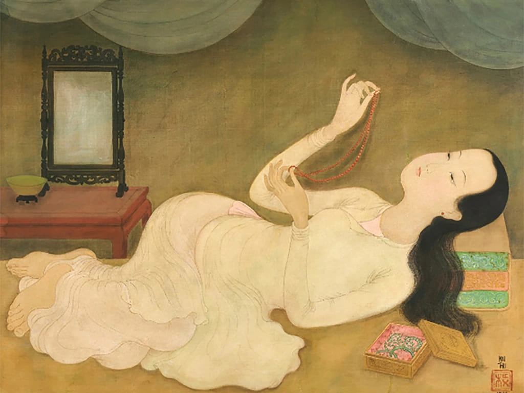 cách vẽ Tranh Lụa Việt Nam