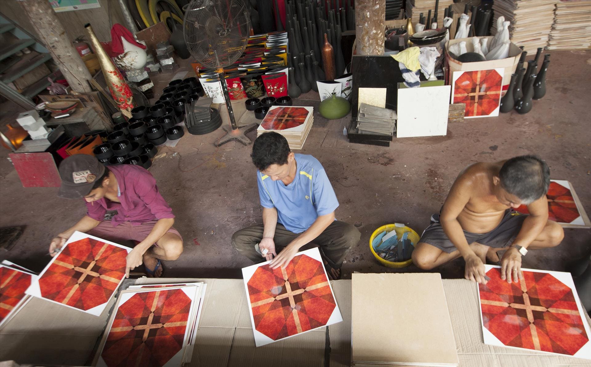 nghệ nhân Làng Nghề Tranh Sơn Mài