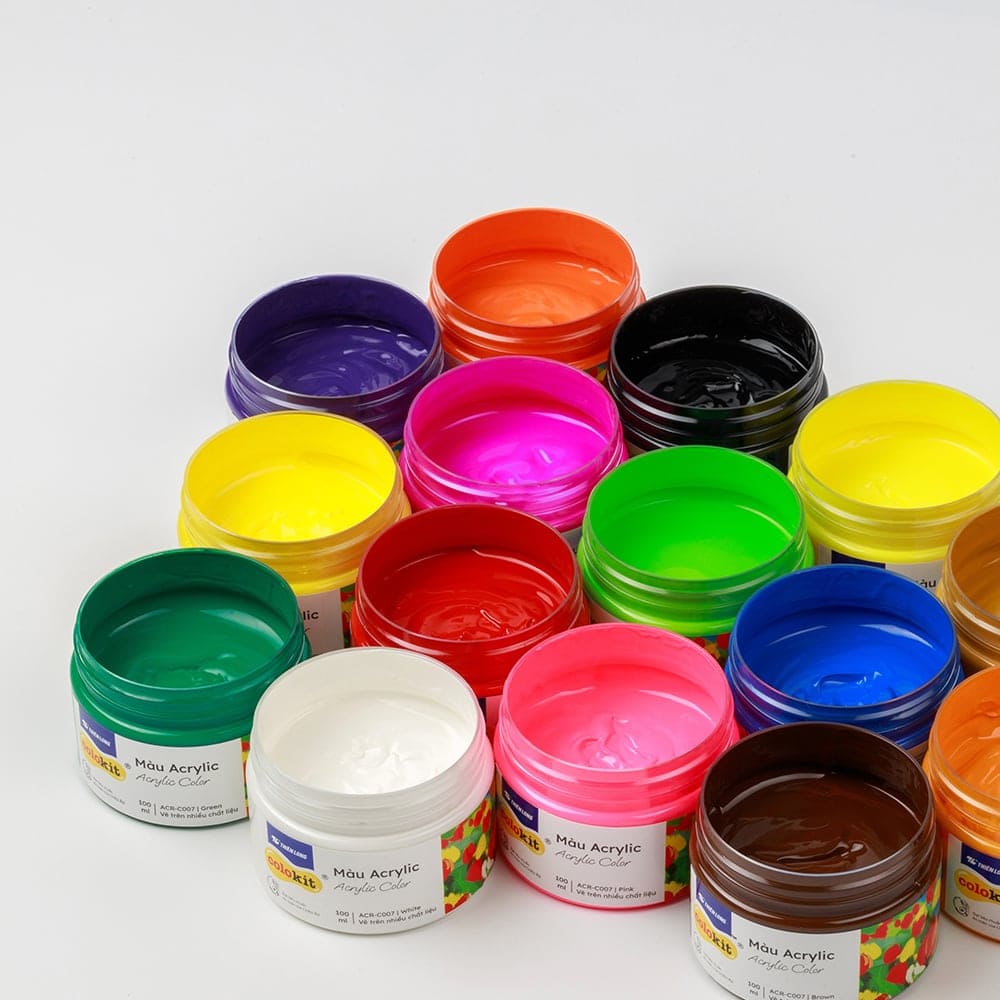 nhận biết Màu Acrylic