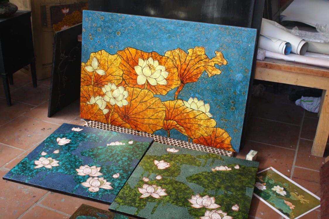 tác phẩm của Làng Nghề Tranh Sơn Mài