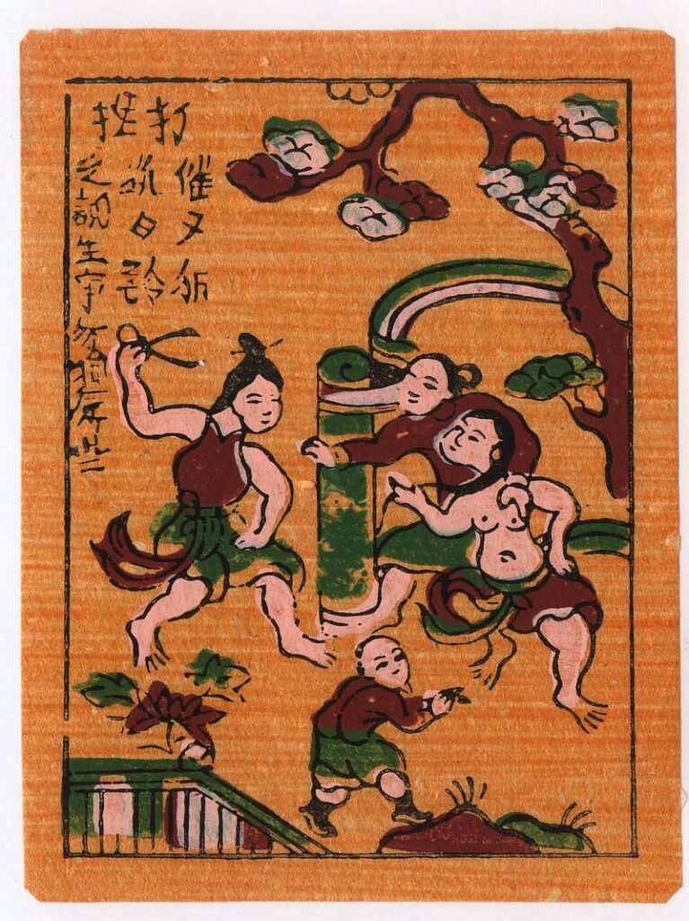 tìm hiểu Tranh Dân Gian Đánh Ghen