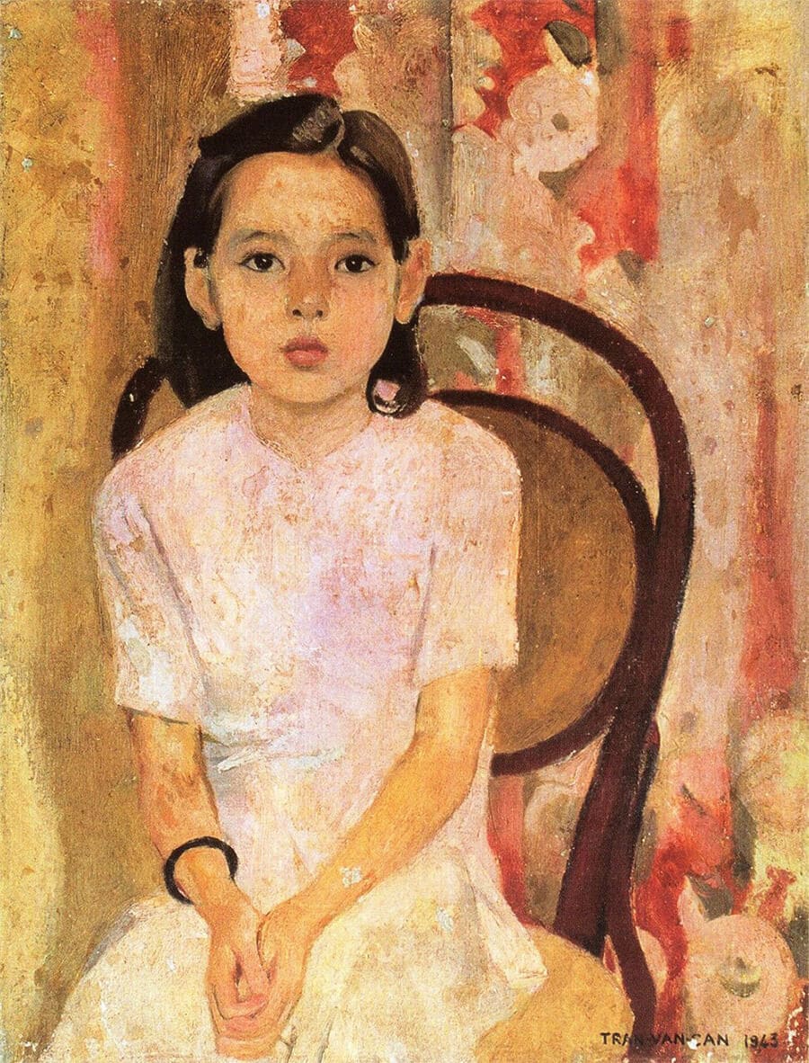 tranh em thúy của Trần Văn Cẩn