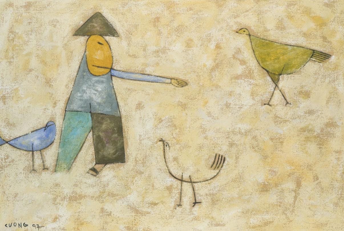 tranh vẽ của Lê Thiết Cương