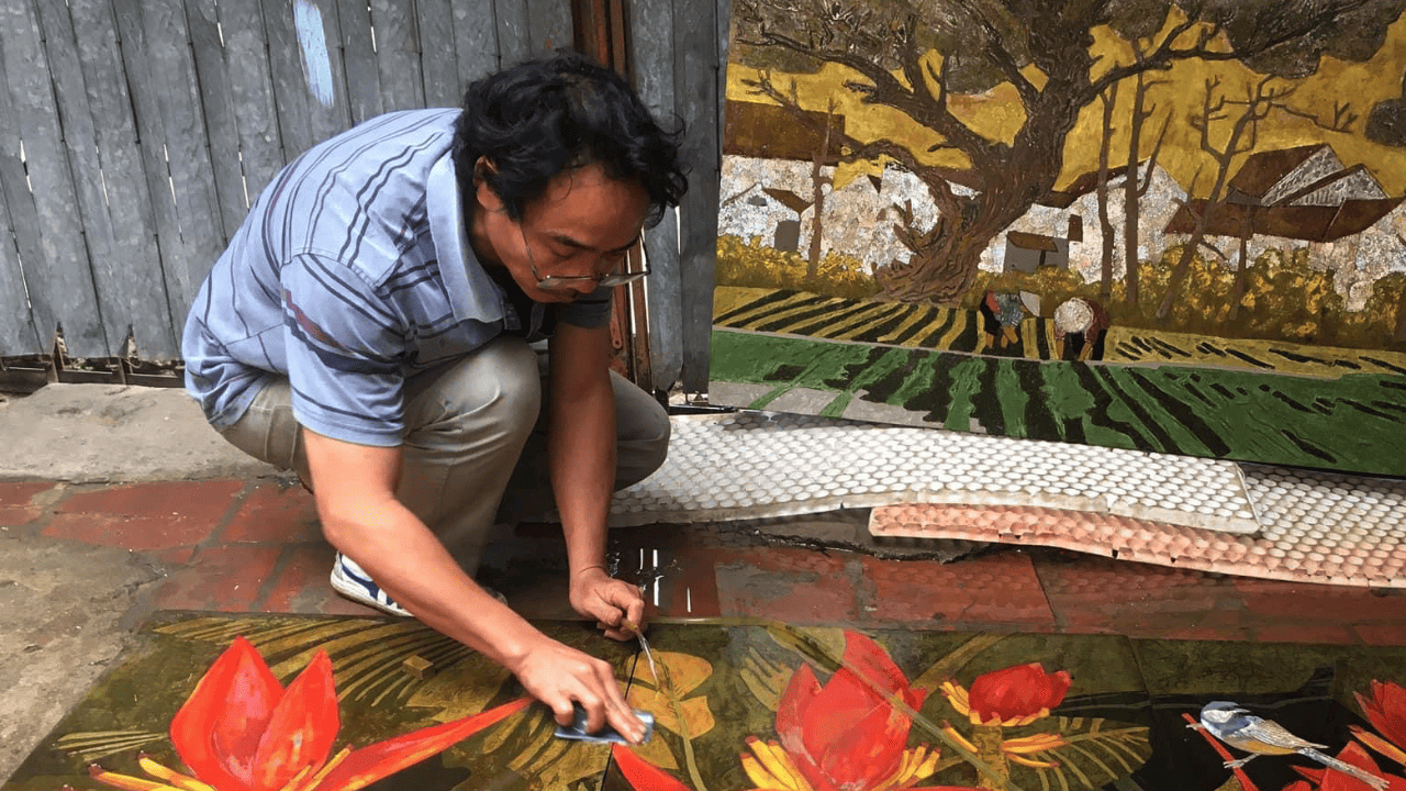 trnah sơn mài Họa Sĩ Đỗ Khải