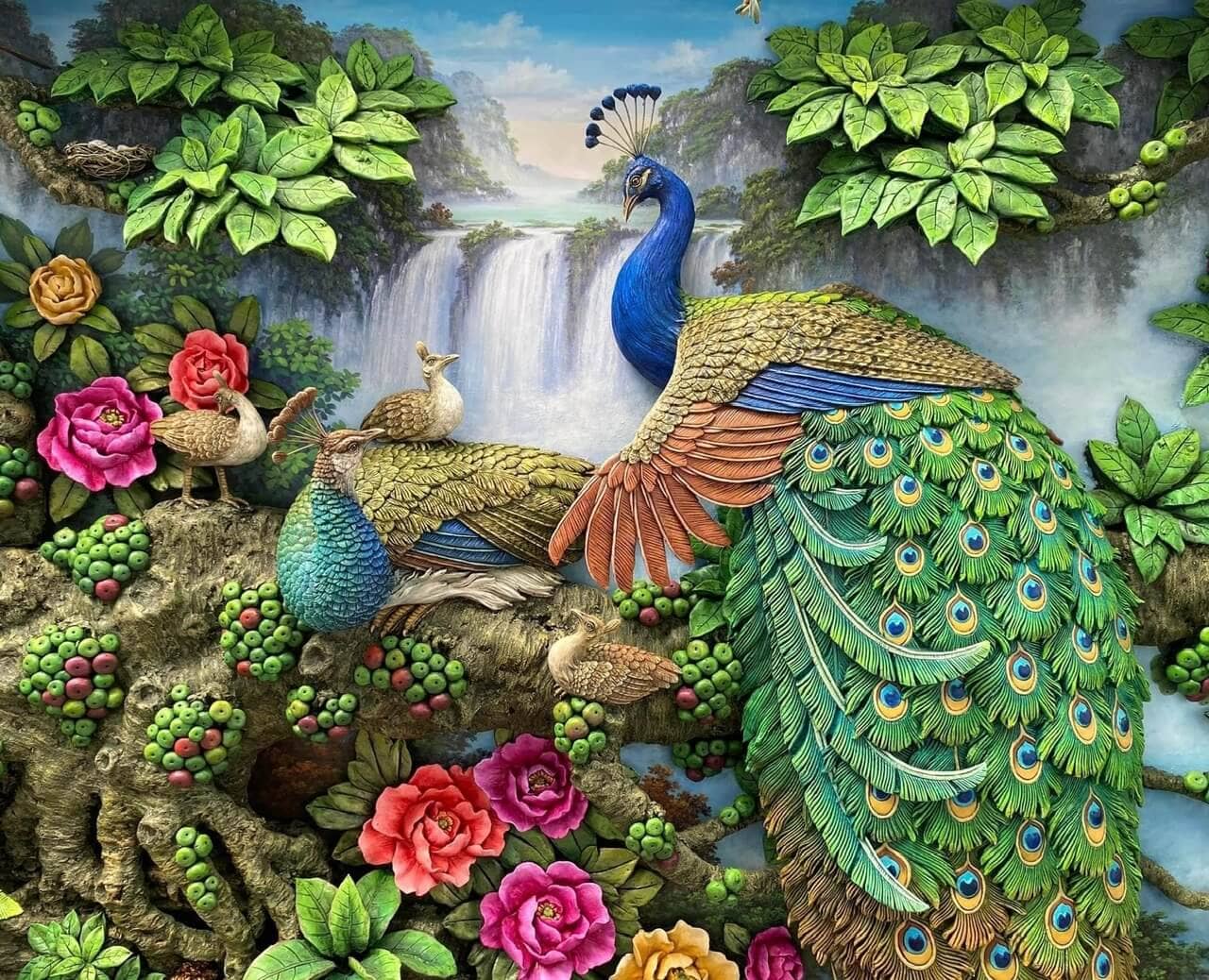 vẽ Tranh Phù Điêu