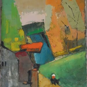 Chiều Về - 50 x 70 - Sơn Dầu - HS Nguyễn Xuân Quyền