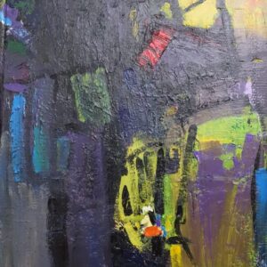 Giao Mùa 70 x 120 - Acrylic trên bìa carton - HS Ng Xuân Quyền