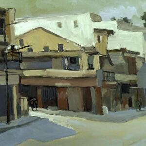 Phố Hàng Đường II - 30 x 40 - Acrylic