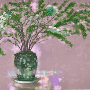 Tiểu Tú Cầu 100 x 100 - Sơn Dầu - HS Nguyễn Doãn Sơn