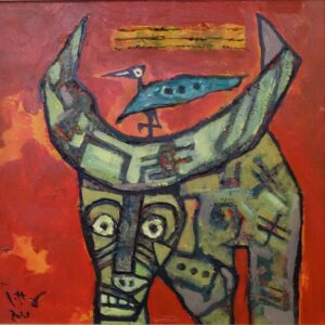 Trâu - Sơn Dầu - 30x30 Vũ Thăng