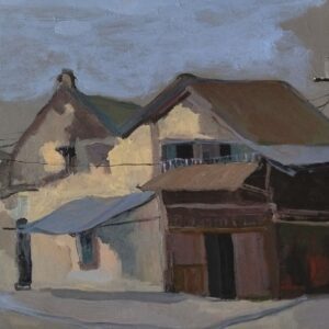 Ký úc phố Lương Ngọc Quyến - Luong Ngoc Quyen Street Memories - 40 x 60 - Acrylic