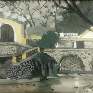 Old house by Long Bien Station - Nhà cũ ở Ga Long Biên - 25 x 35 - Acrylic