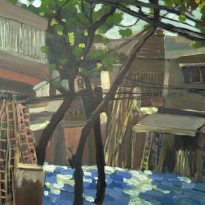 Phố Hàng Vải - Hang Vai Street - 40 x 60 - Acrylic (1)